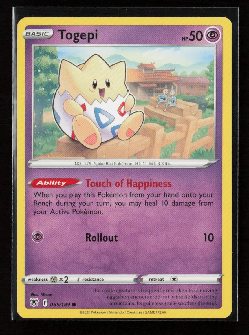 Togepi Common Swsh10: Astral Radiance 055/189 Lp 1