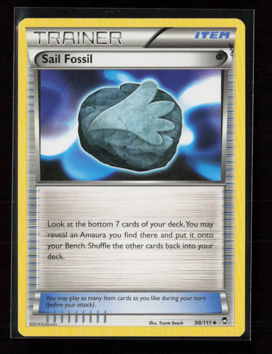 Sail Fossil Uncommon Xy - Furious Fists 98/111 Lp 1