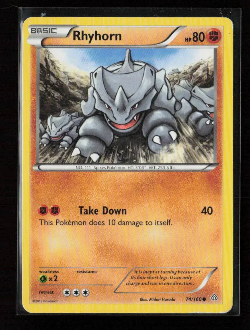 Rhyhorn Common Xy - Primal Clash 74/160 Lp 1