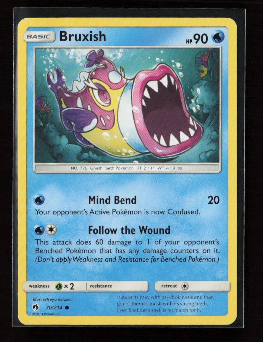 Bruxish Common Sm - Lost Thunder 70/214 Lp 1