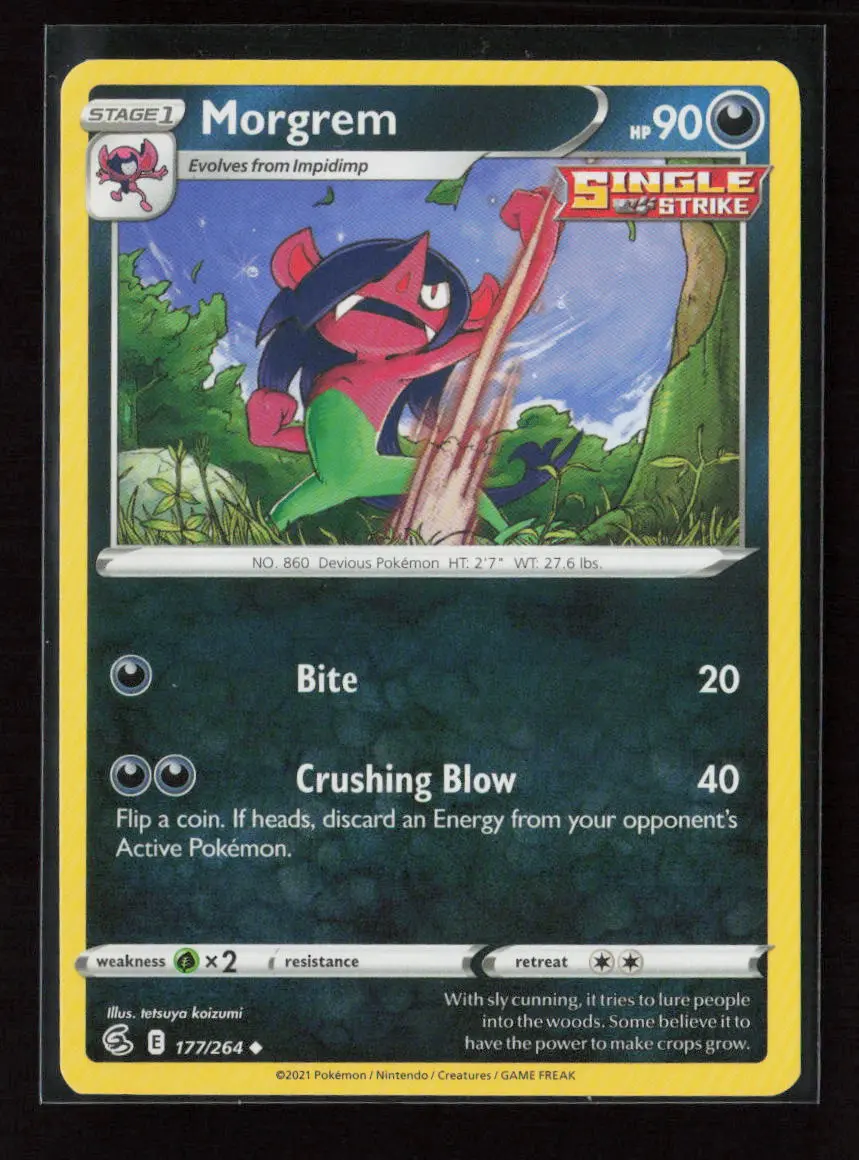Morgrem Uncommon Swsh08: Fusion Strike 177/264 Nm 1