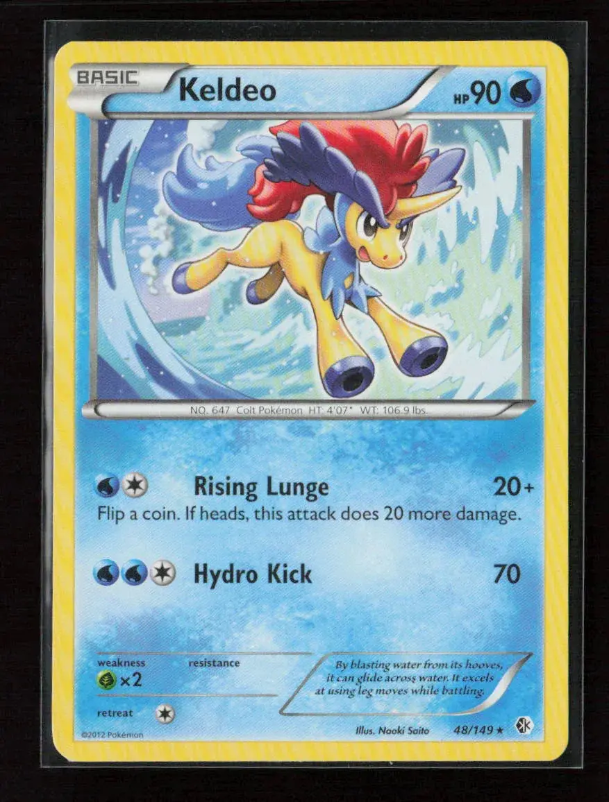 Keldeo (48) Rare Boundaries Crossed 48/149 Lp 1
