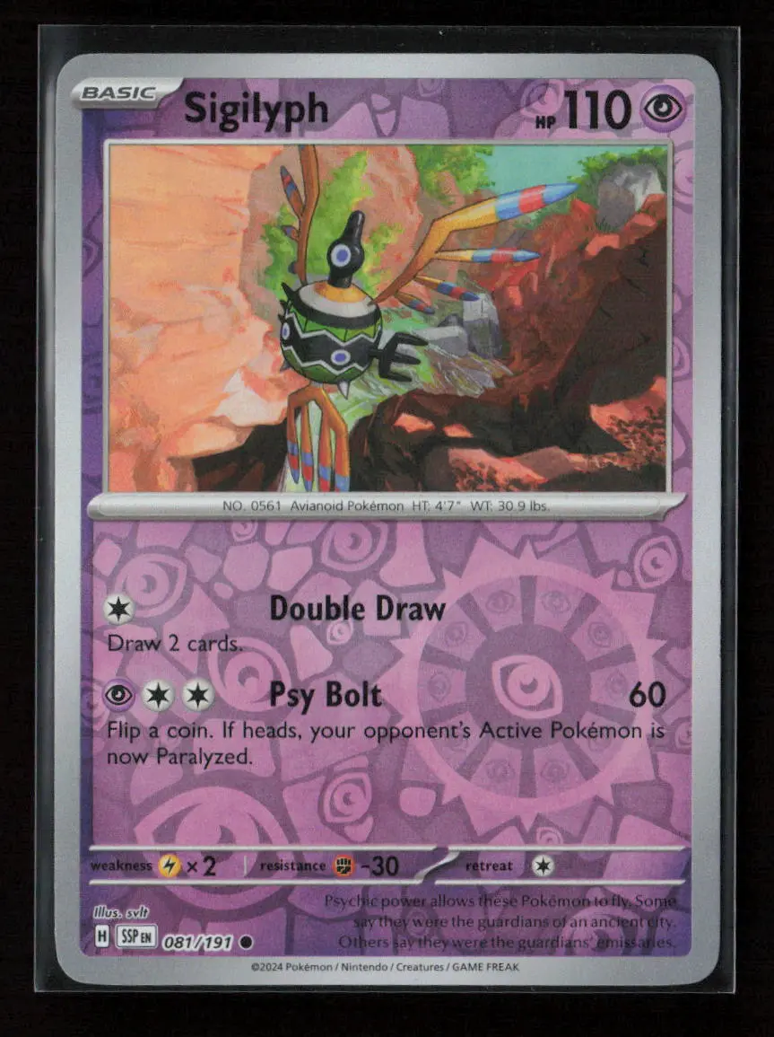 Sigilyph Common Sv08: Surging Sparks 081/191 Nm 1