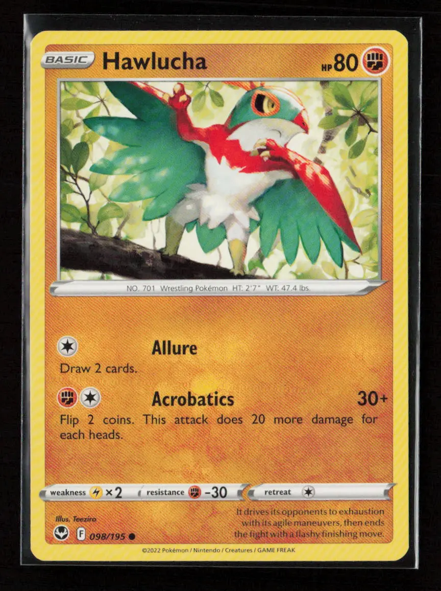 Hawlucha Common Swsh12: Silver Tempest 098/195 Nm 1