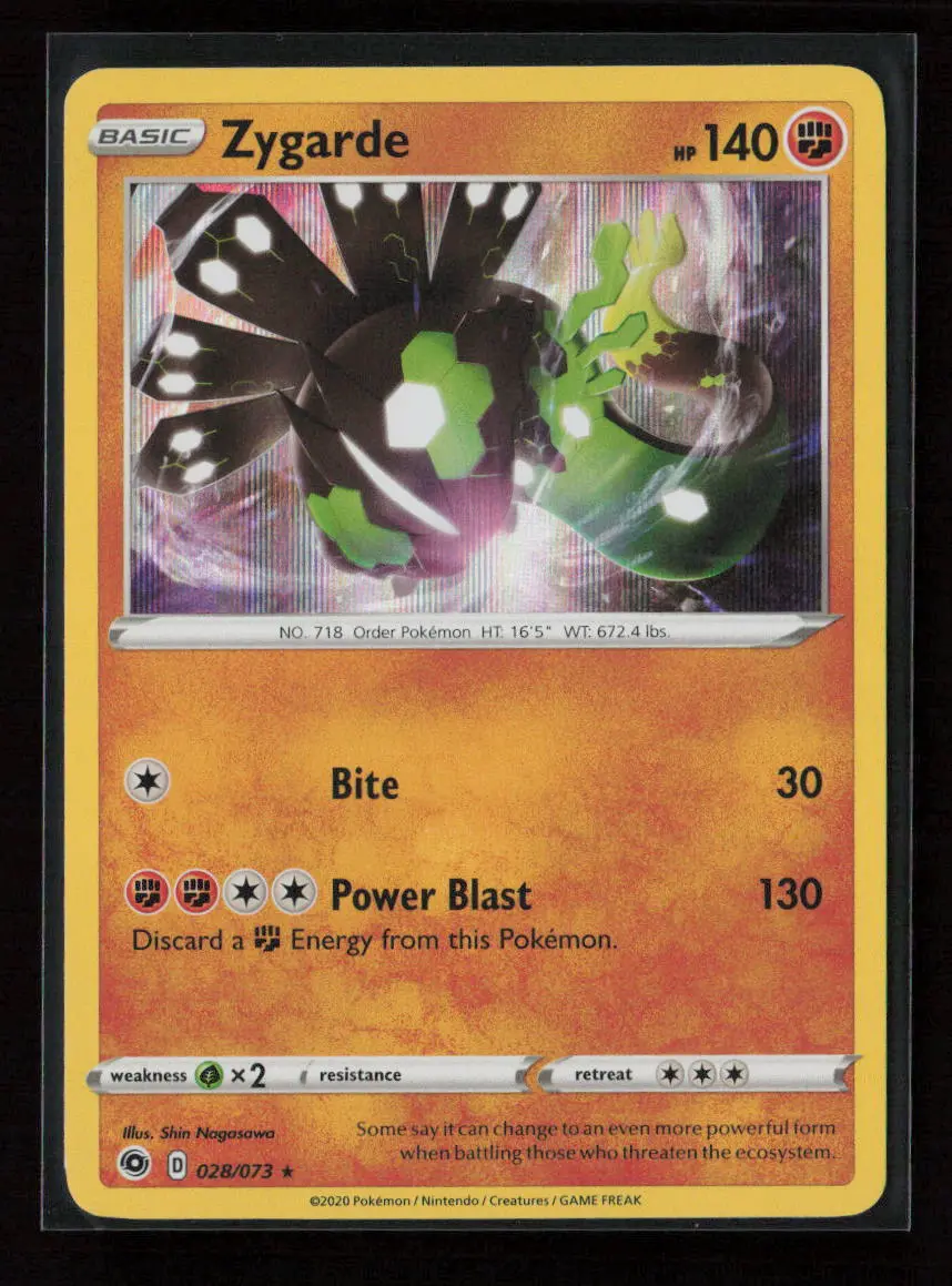 Zygarde Holo Rare Champion's Path 28/73 Nm 1