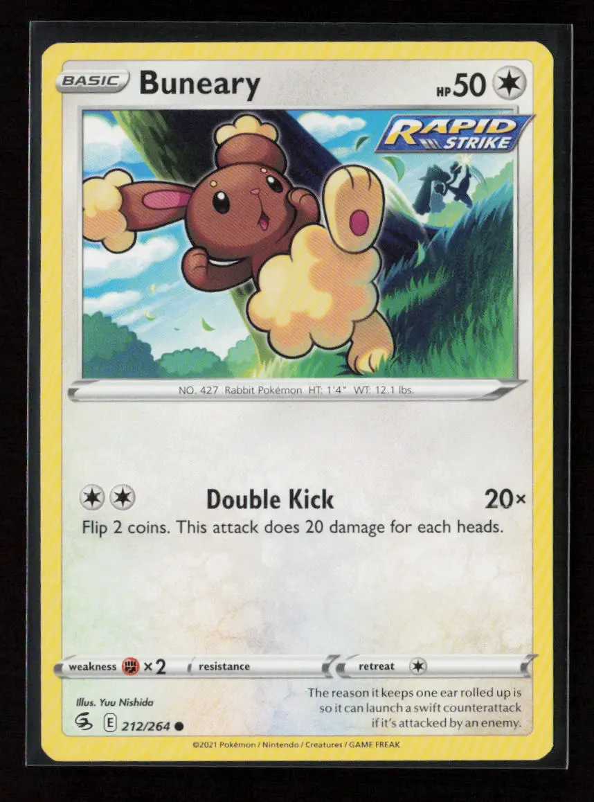 Buneary Common Swsh08: Fusion Strike 212/264 Lp 1