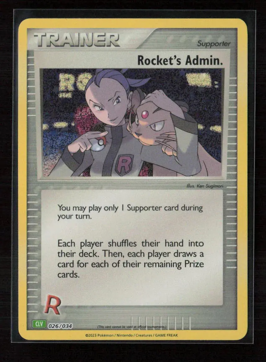 Rocket's Admin. (Clb) Classic Collection Trading Card Game Classic 027/034 Nm 1