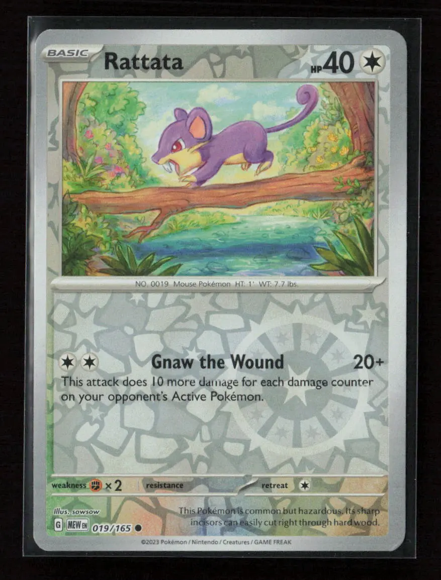 Rattata Common Sv: Scarlet & Violet 151 019/165 Nm 1