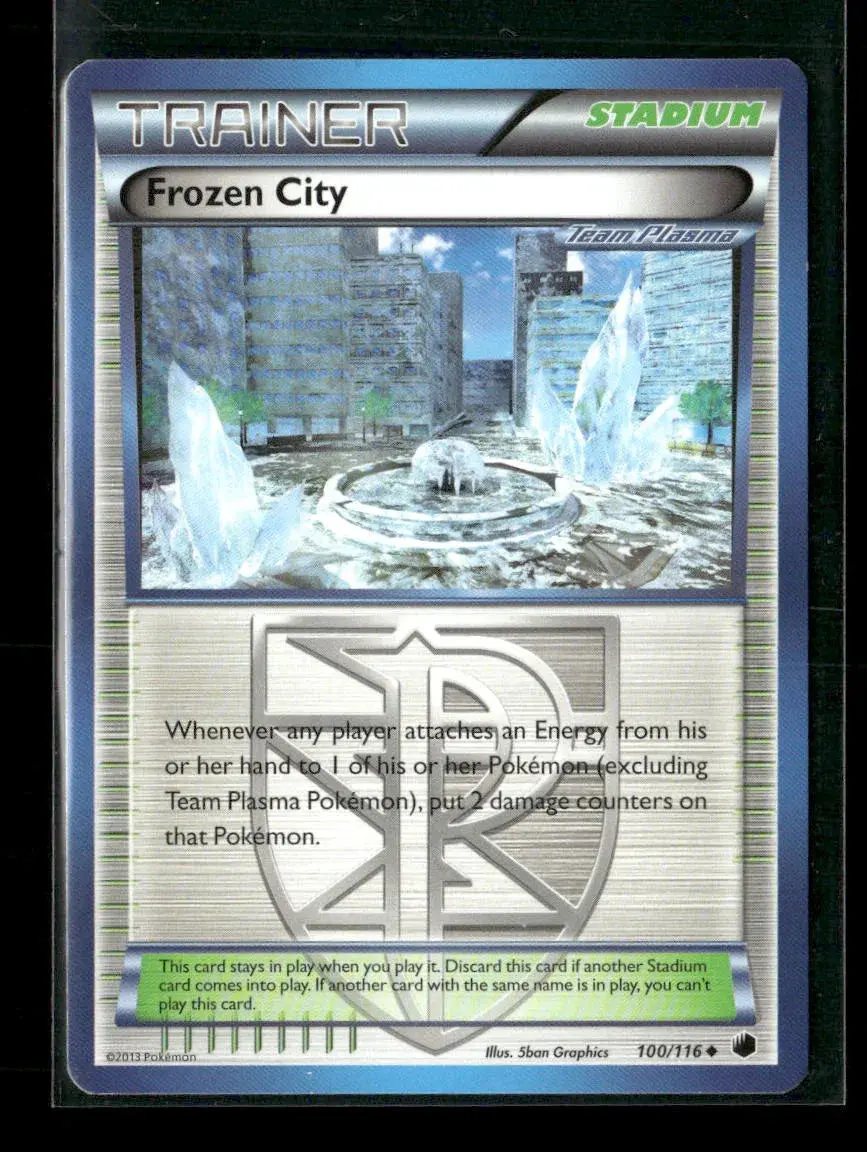 Frozen City (Team Plasma) Uncommon Plasma Freeze 100/116 Lp 1