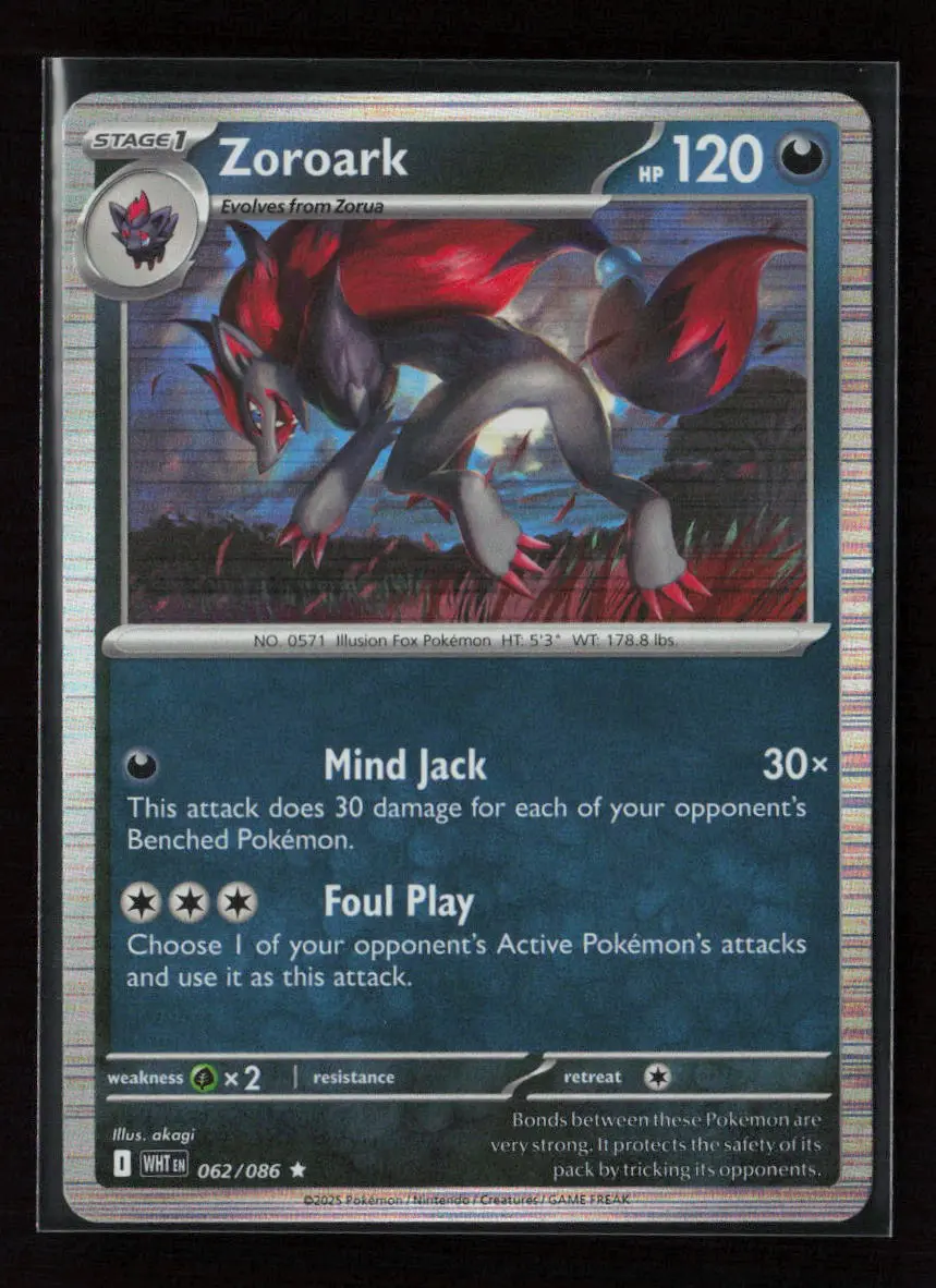 Zoroark Rare Sv: White Flare 062/086 Nm 1