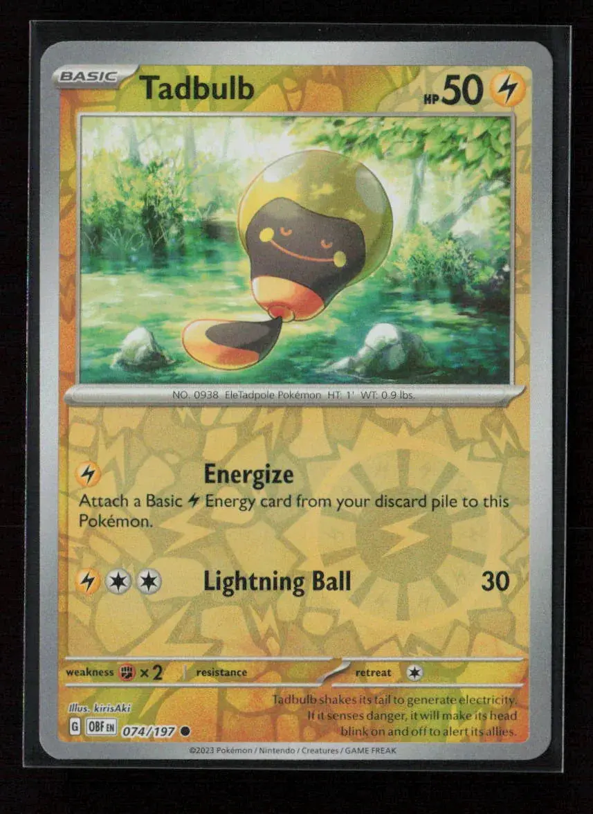 Tadbulb Common Sv03: Obsidian Flames 074/197 Nm 1