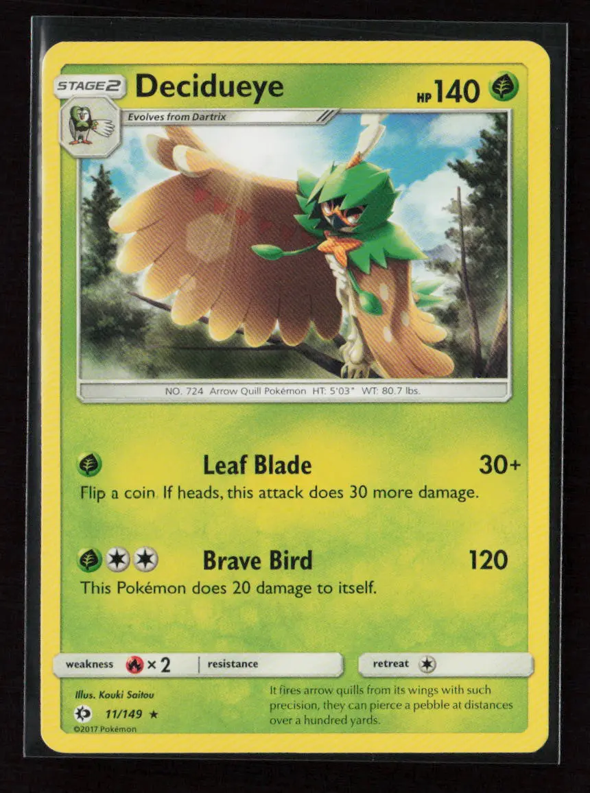 Decidueye - (Water Web Holo) Holo Rare Miscellaneous Cards & Products 011/149 Lp 1