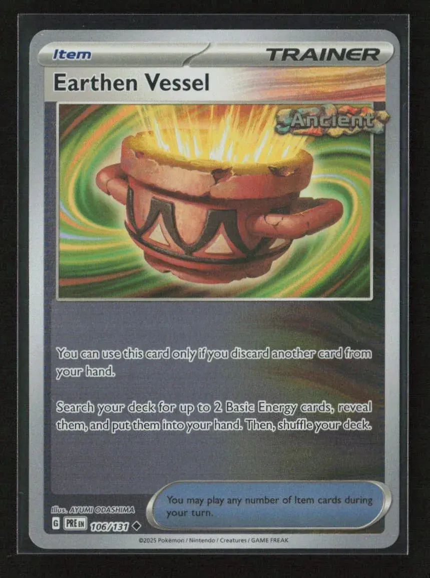 Earthen Vessel Uncommon Sv: Prismatic Evolutions 106/131 Nm 1