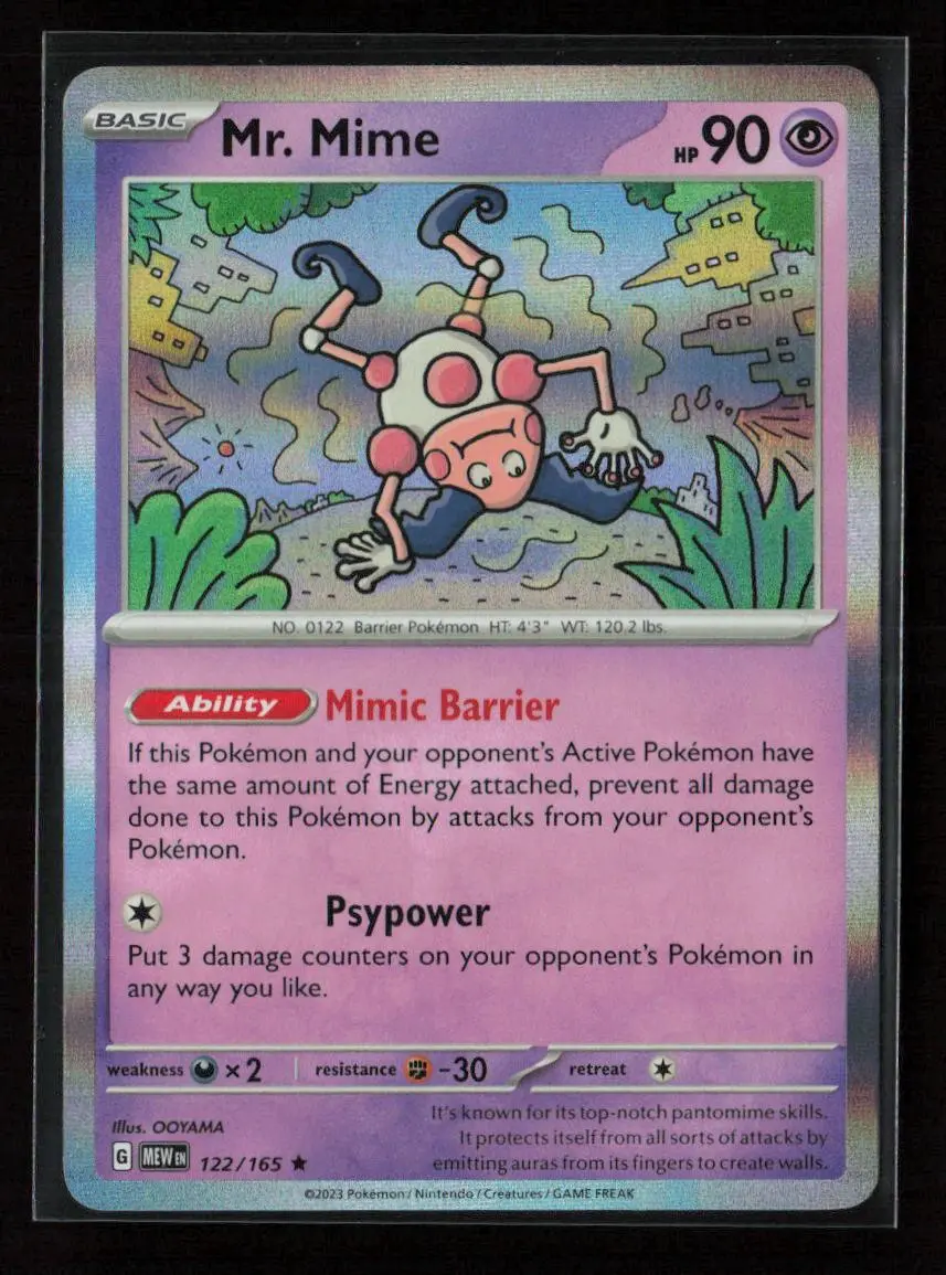 Mr. Mime - Rare Sv: Scarlet & Violet 151 122/165 Nm 1