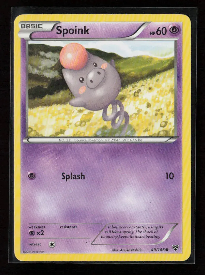 Spoink Common Xy Base Set 49/146 Nm 1