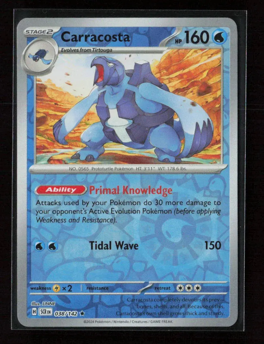 Carracosta Rare Sv07: Stellar Crown 038/142 Nm 1