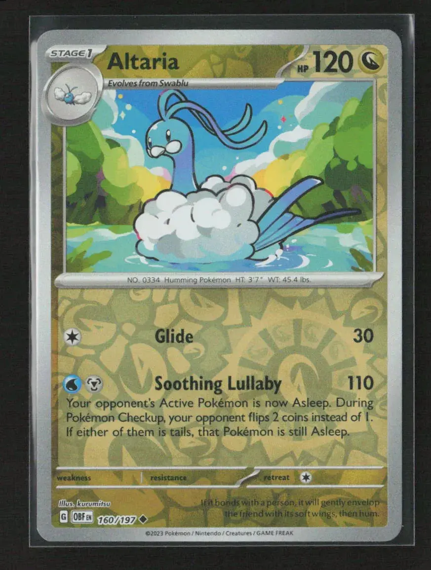Altaria Uncommon Sv03: Obsidian Flames 160/197 Nm 1