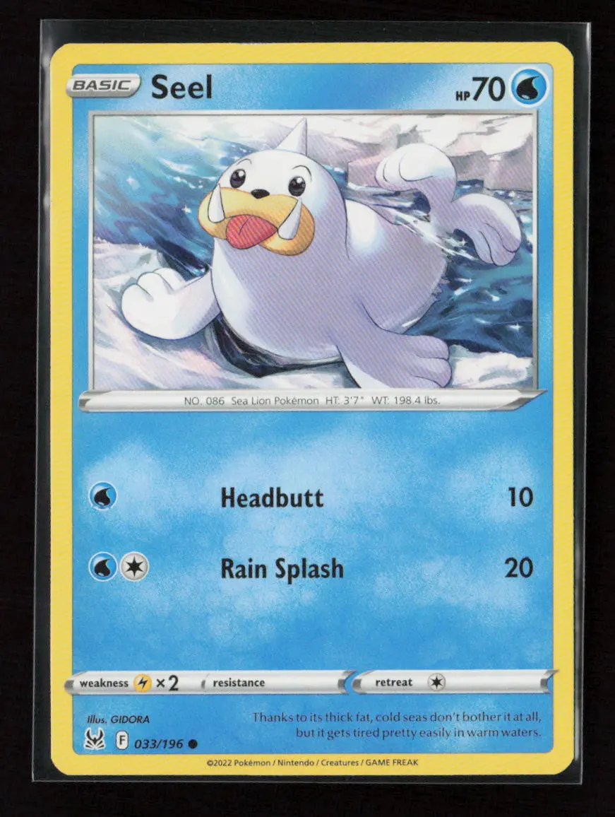 Seel Common Swsh11: Lost Origin 033/196 Lp 1