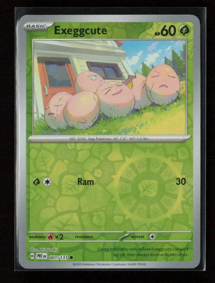 Exeggcute Common Sv: Prismatic Evolutions 001/131 Nm 1