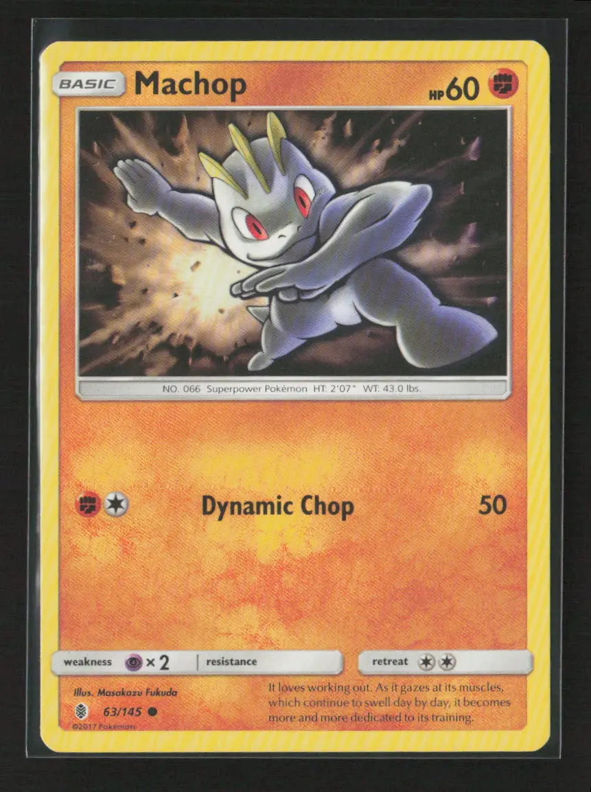Machop (63) Common Sm - Guardians Rising 63/145 Lp 1