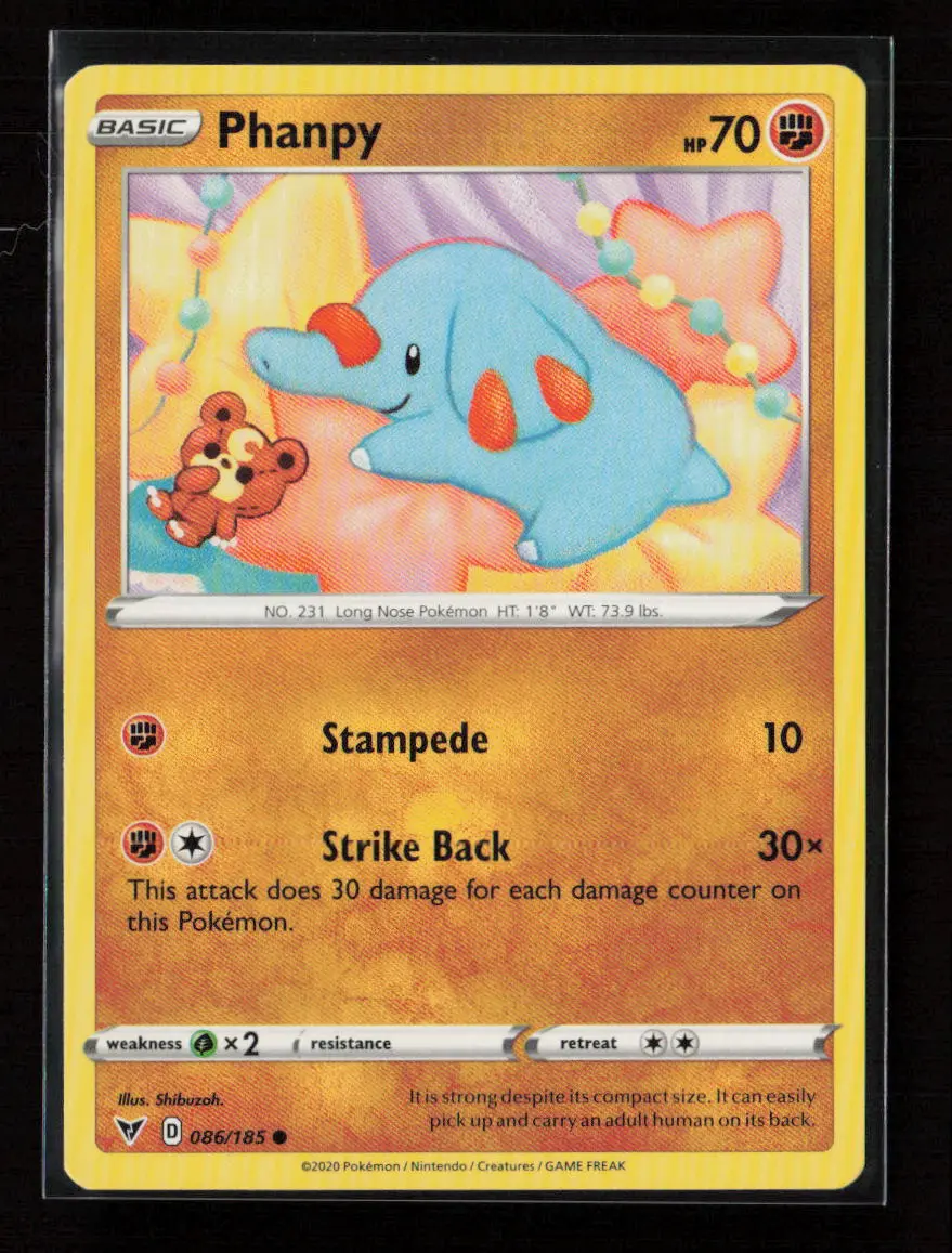 Phanpy Common Swsh04: Vivid Voltage 086/185 Lp 1