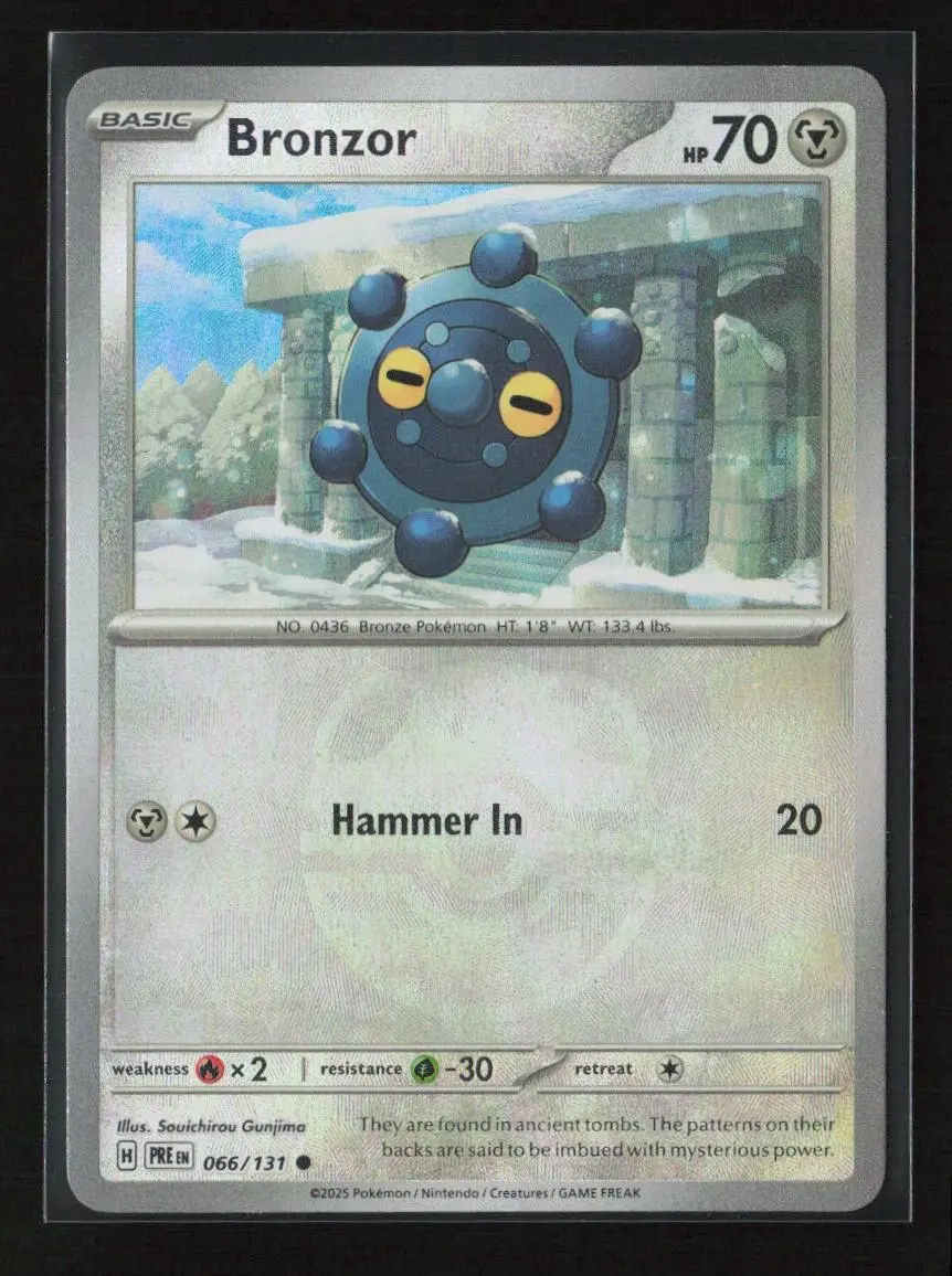 Bronzor (Master Ball Pattern) Common Sv: Prismatic Evolutions 066/131 Nm 1