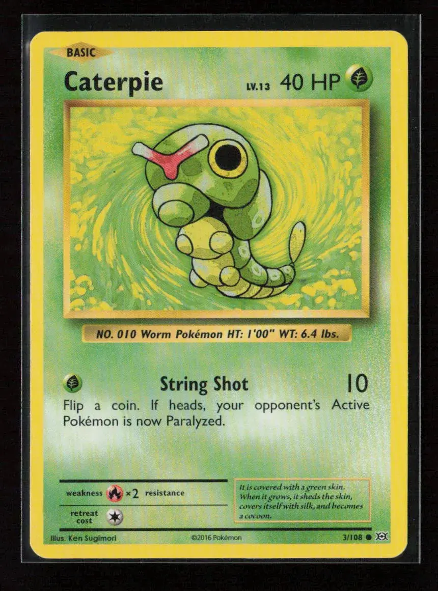 Caterpie Common Xy - Evolutions 3/108 Lp 1