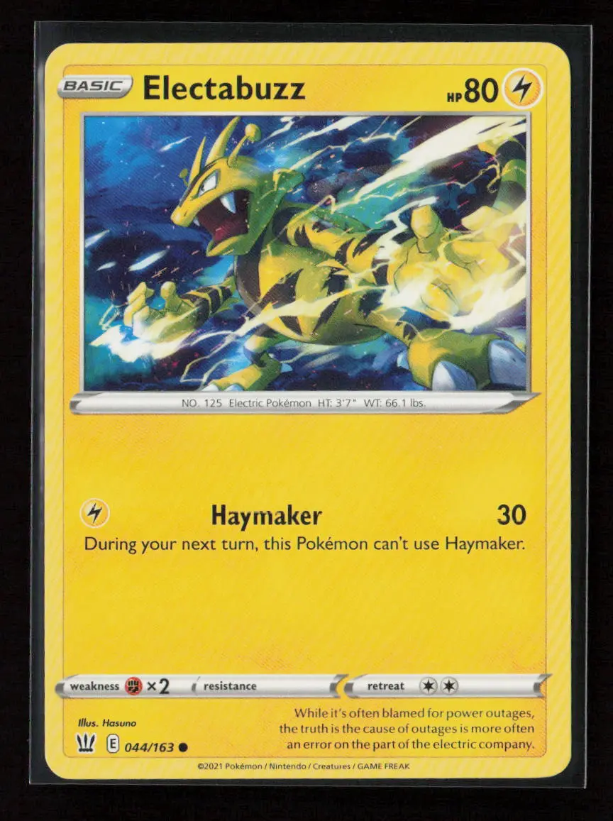 Electabuzz Common Swsh05: Battle Styles 044/163 Lp 1