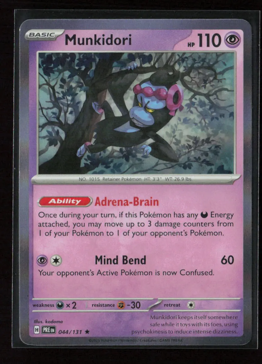 Munkidori Rare Sv: Prismatic Evolutions 044/131 Nm 1