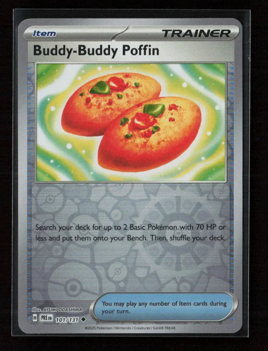 Buddy-Buddy Poffin Uncommon Sv: Prismatic Evolutions 101/131 Nm 1