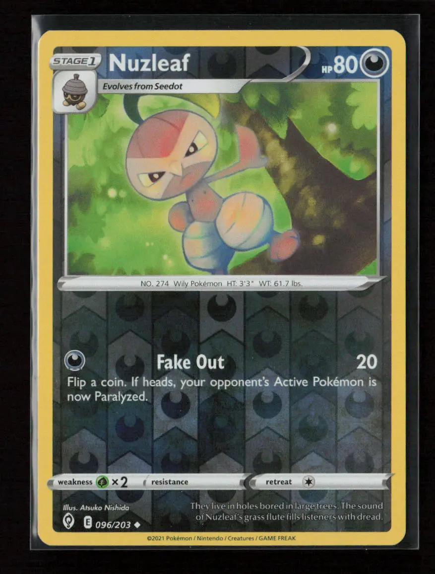 Nuzleaf Uncommon Swsh07: Evolving Skies 096/203 Nm 1