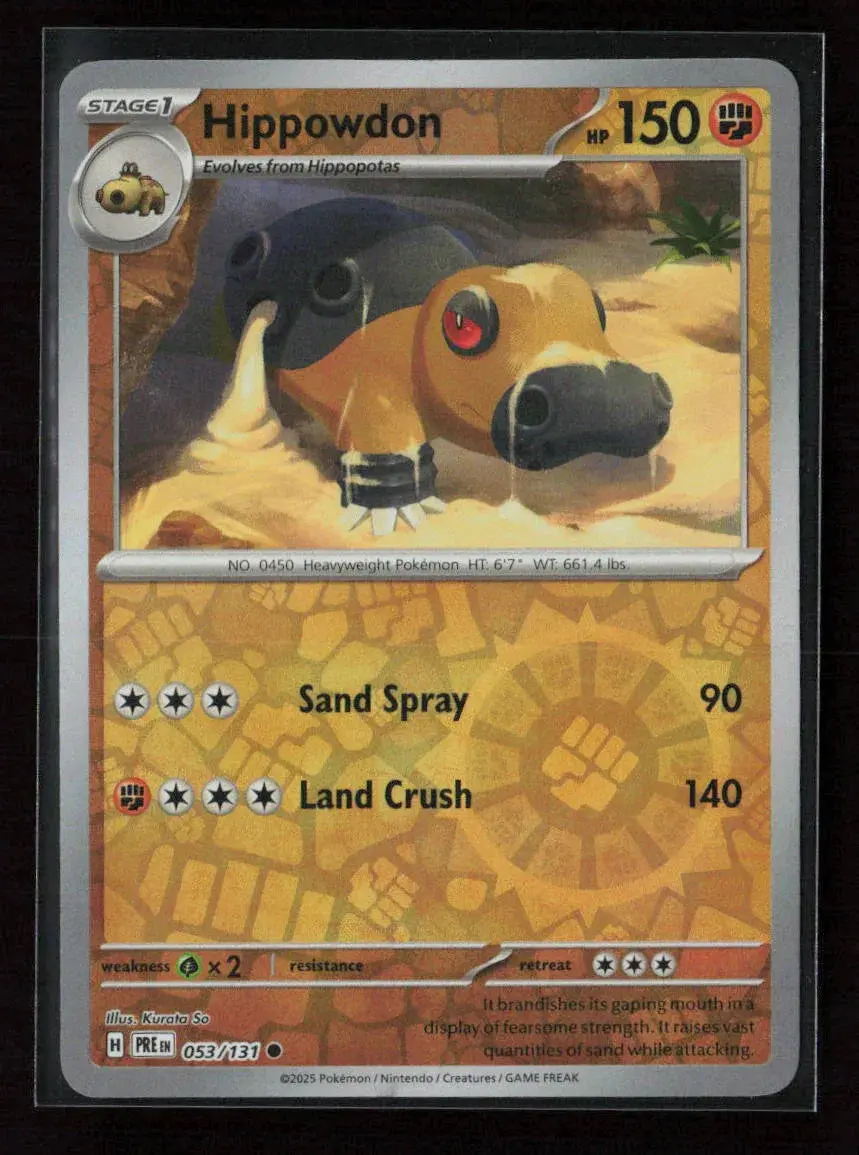 Hippowdon Common Sv: Prismatic Evolutions 053/131 Nm 1