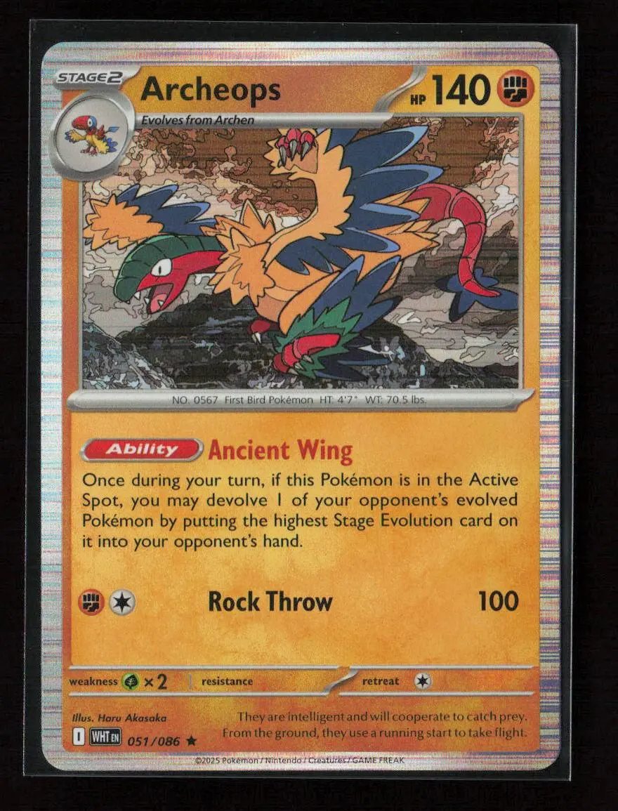 Archeops Rare Sv: White Flare 051/086 Nm 1
