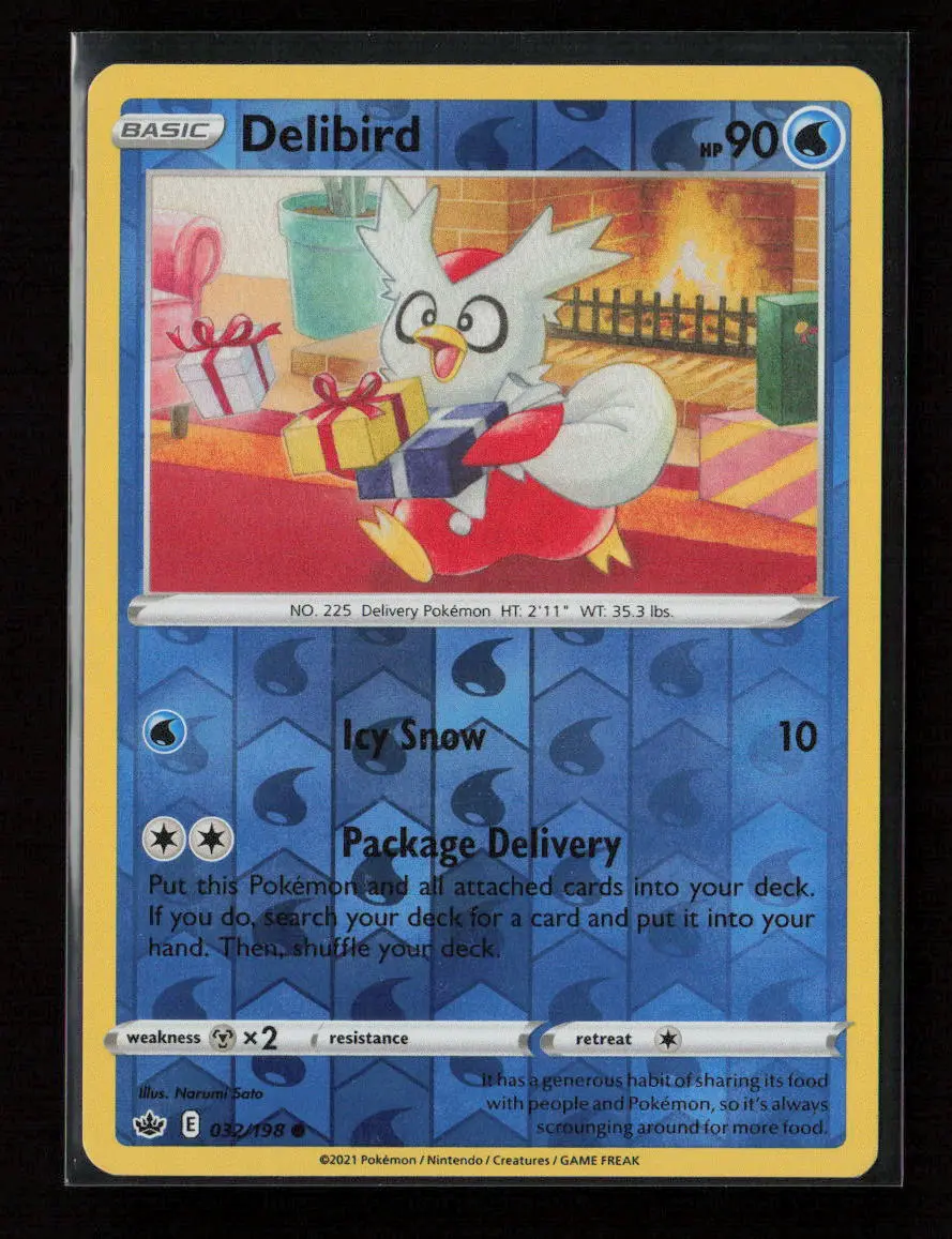 Delibird Common Swsh06: Chilling Reign 032/198 Nm 1