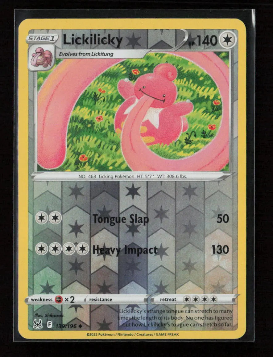 Lickilicky Uncommon Swsh11: Lost Origin 139/196 Nm 1