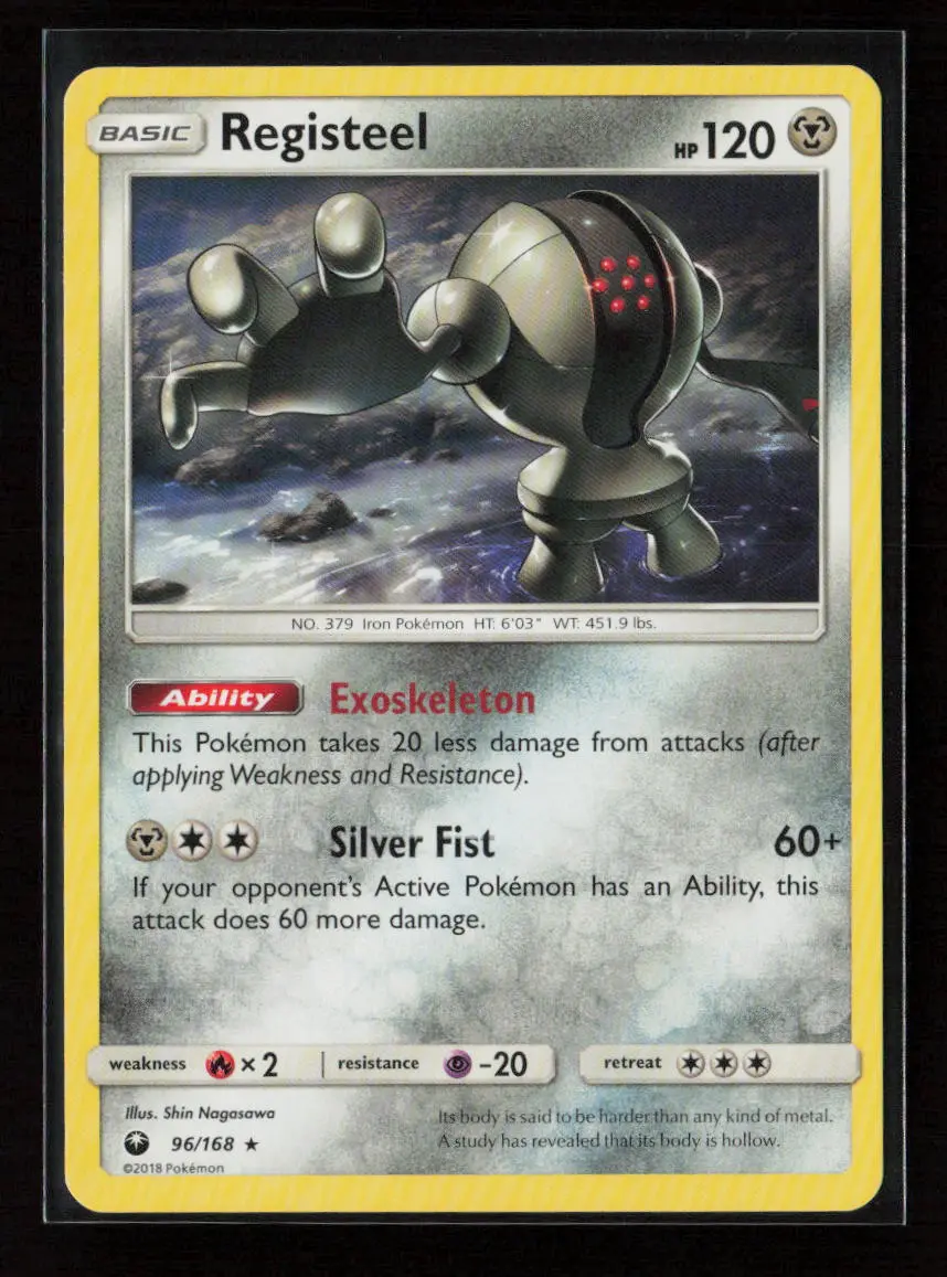 Registeel Rare Sm - Celestial Storm 96/168 Lp 1