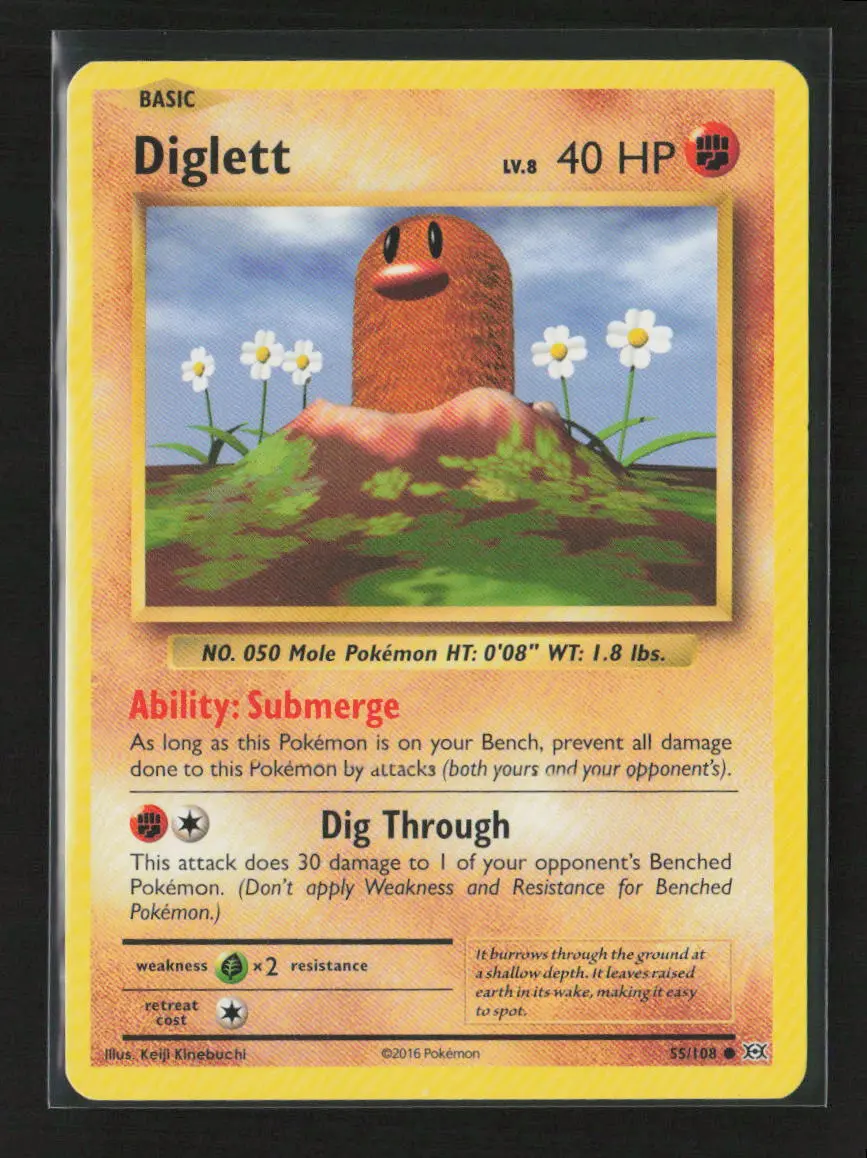 Diglett Common Xy - Evolutions 55/108 Lp 1