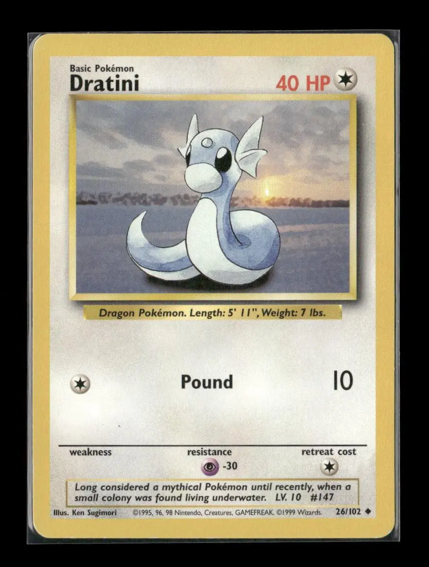 Dratini Uncommon Base Set 026/102 Lp 1
