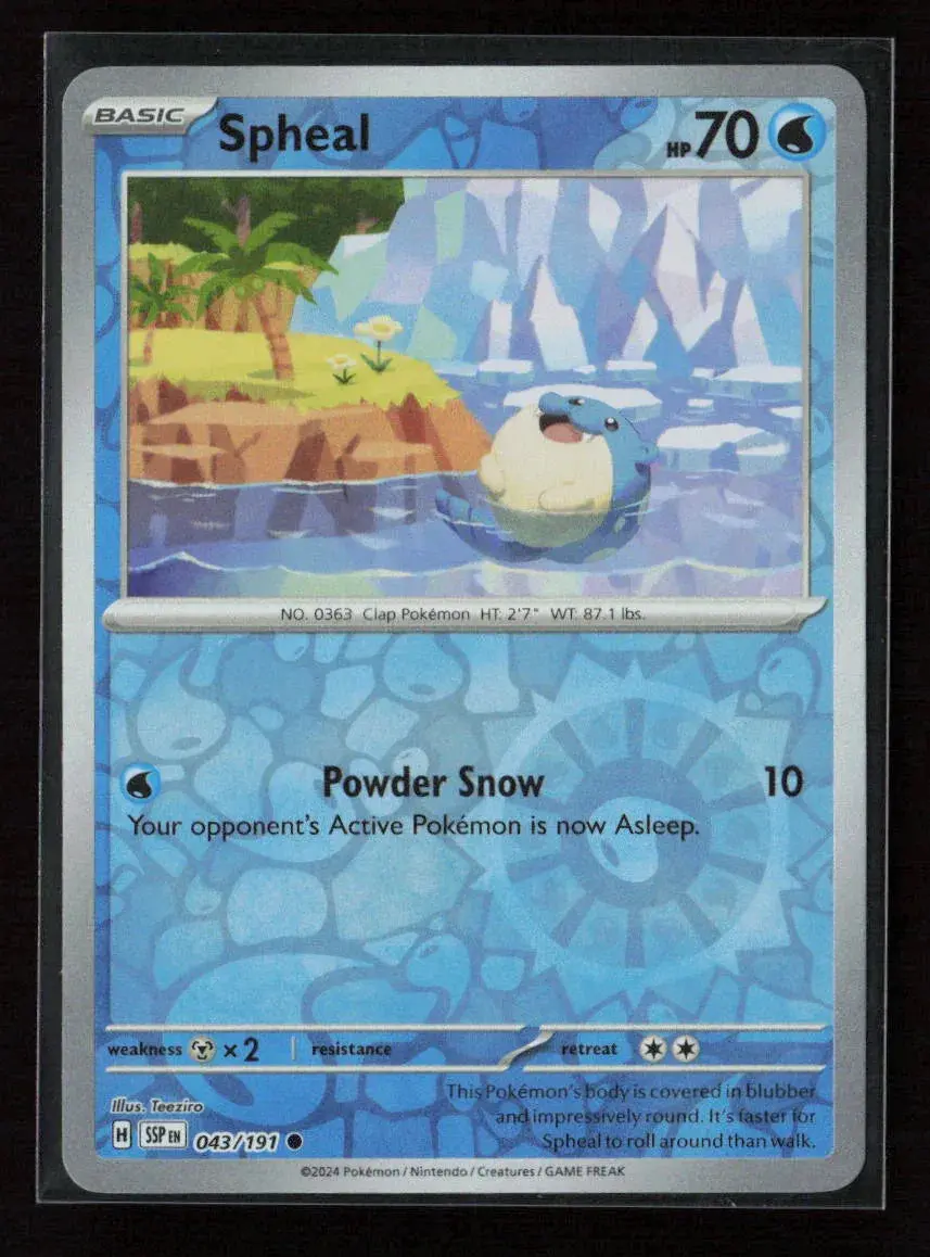 Spheal - Common Sv08: Surging Sparks 043/191 Nm 1