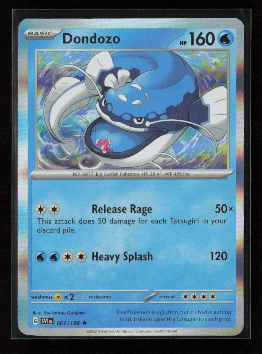 Dondozo Rare Sv01: Scarlet & Violet Base Set 061/198 Nm 1