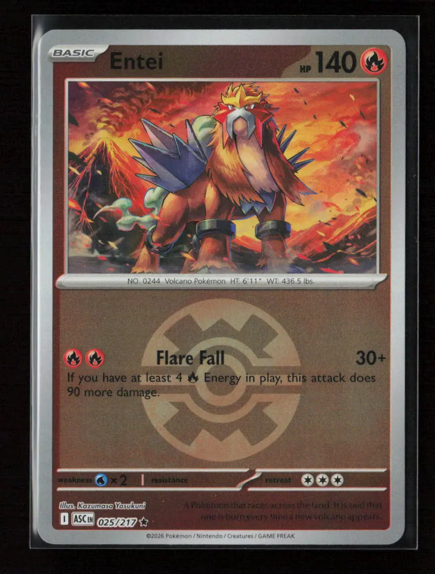 Entei Rare Me: Ascended Heroes 025/217 Nm 1