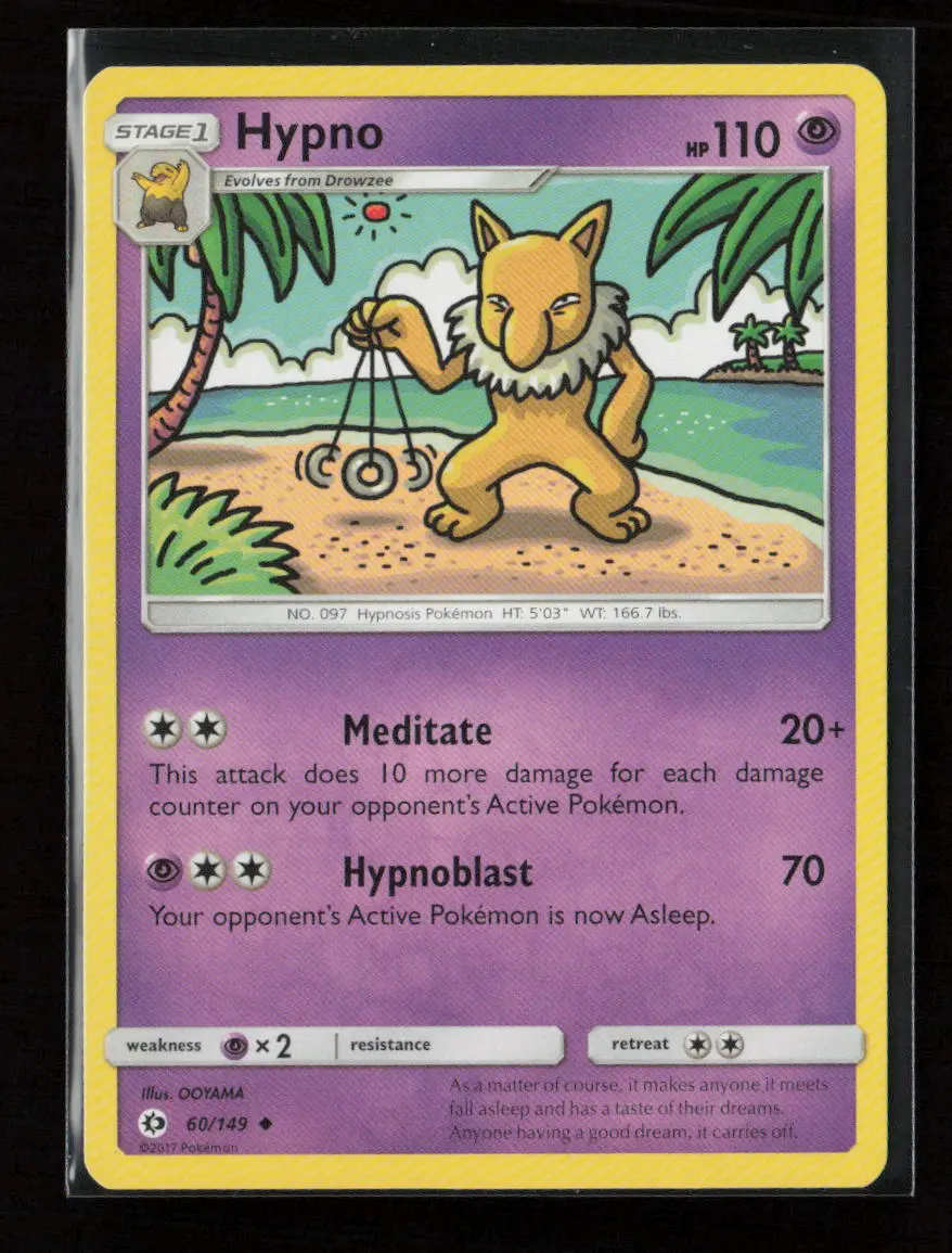 Hypno Uncommon Sm Base Set 60/149 Lp 1