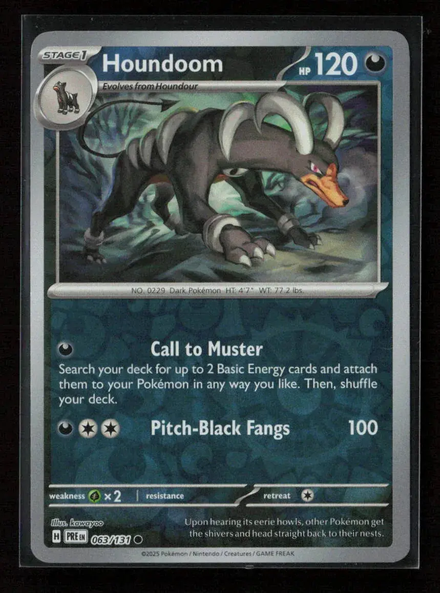 Houndoom Common Sv: Prismatic Evolutions 063/131 Nm 1