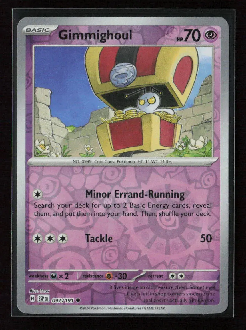 Gimmighoul Common Sv08: Surging Sparks 097/191 Nm 1