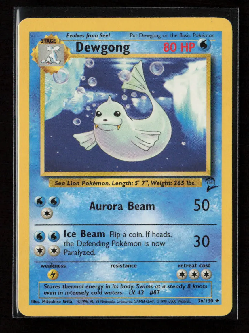 Dewgong Uncommon Base Set 2 036/130 Lp 1