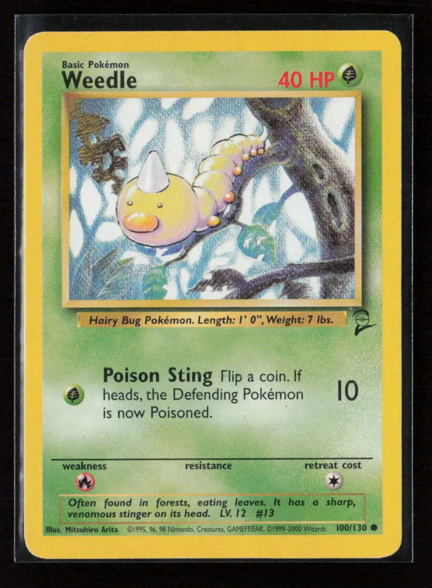 Weedle Common Base Set 2 100/130 Lp 1