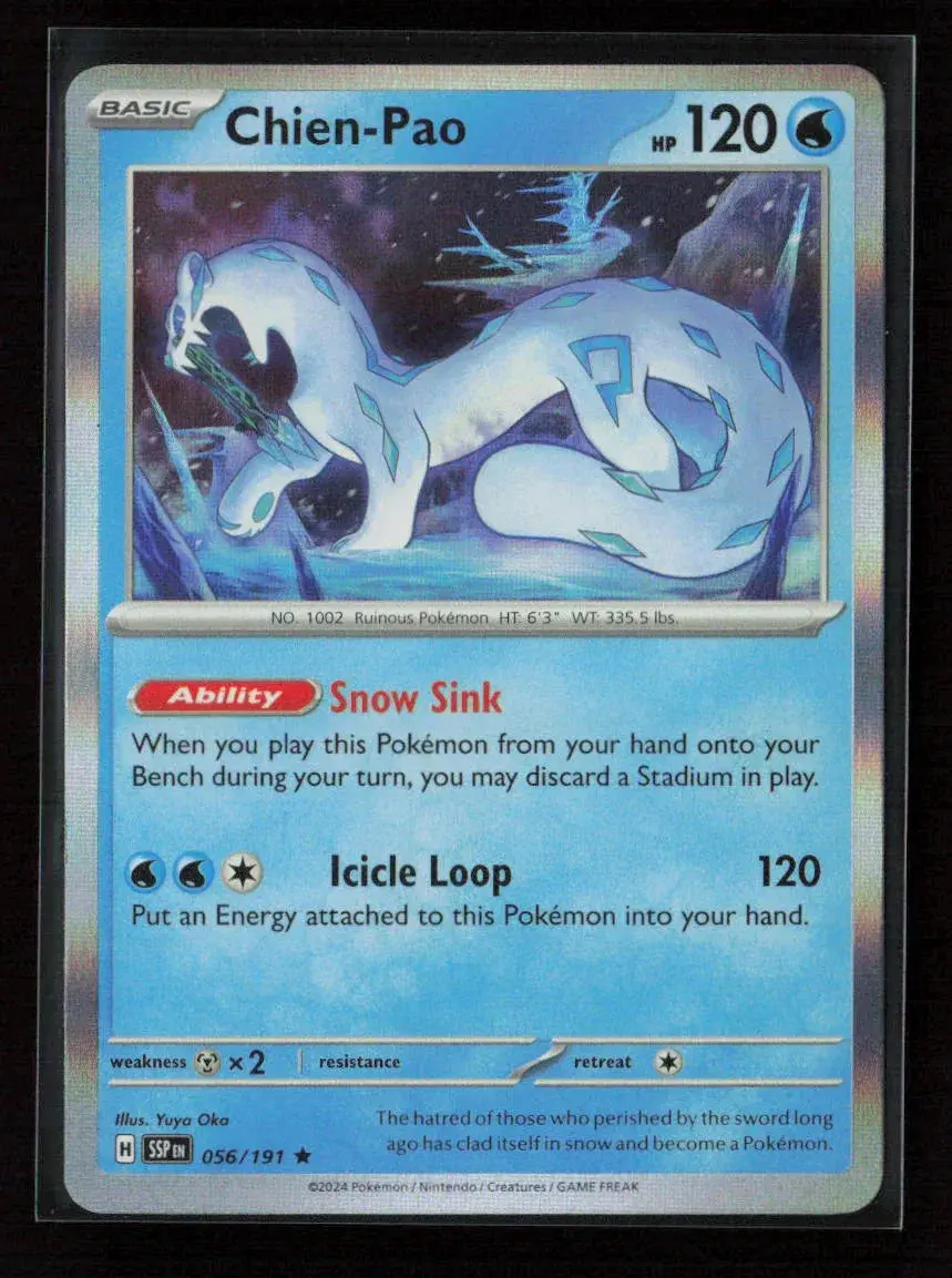 Chien-Pao Rare Sv08: Surging Sparks 056/191 Nm 1