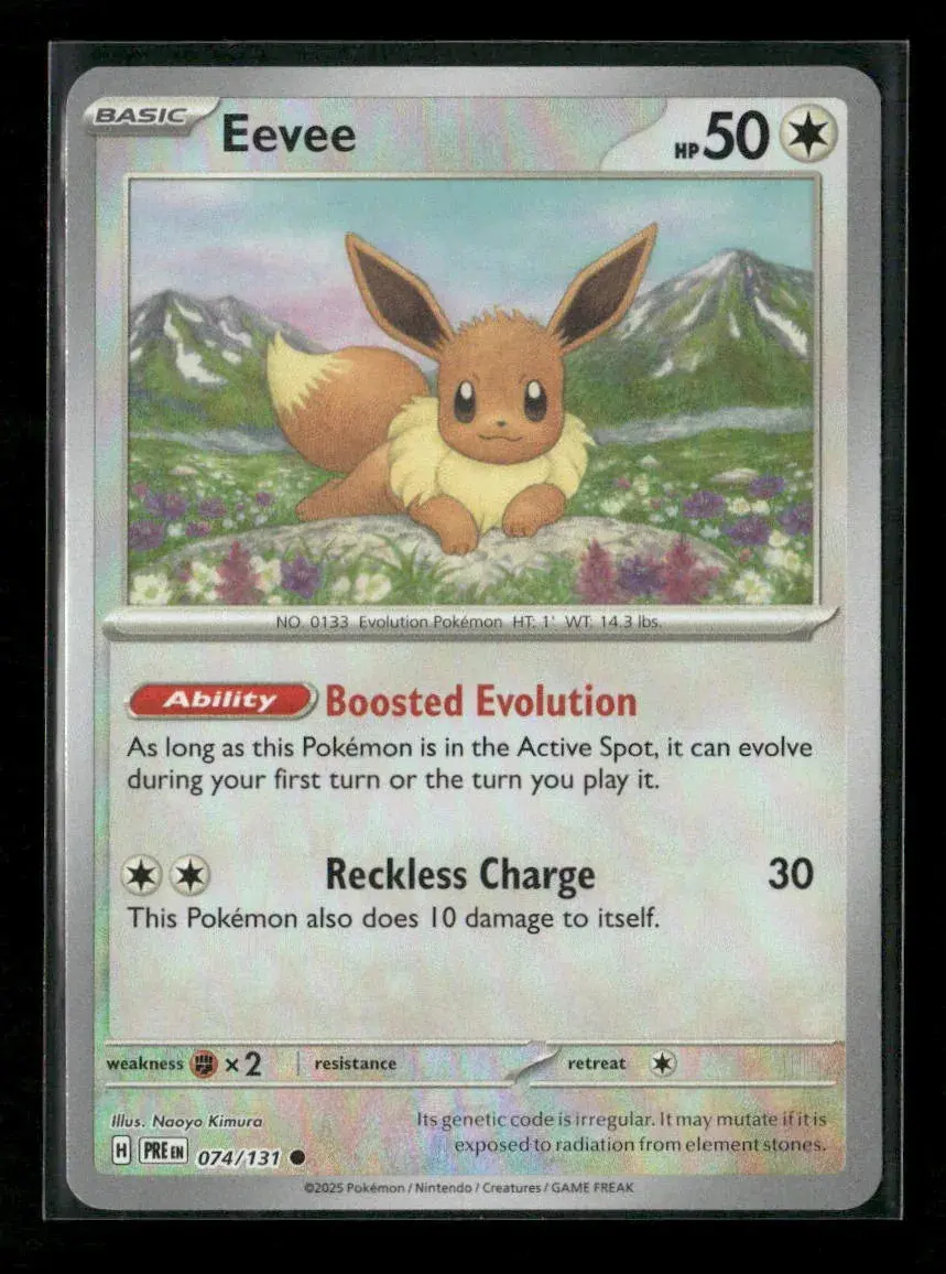Eevee (Poke Ball Pattern) Common Sv: Prismatic Evolutions 074/131 Nm 1