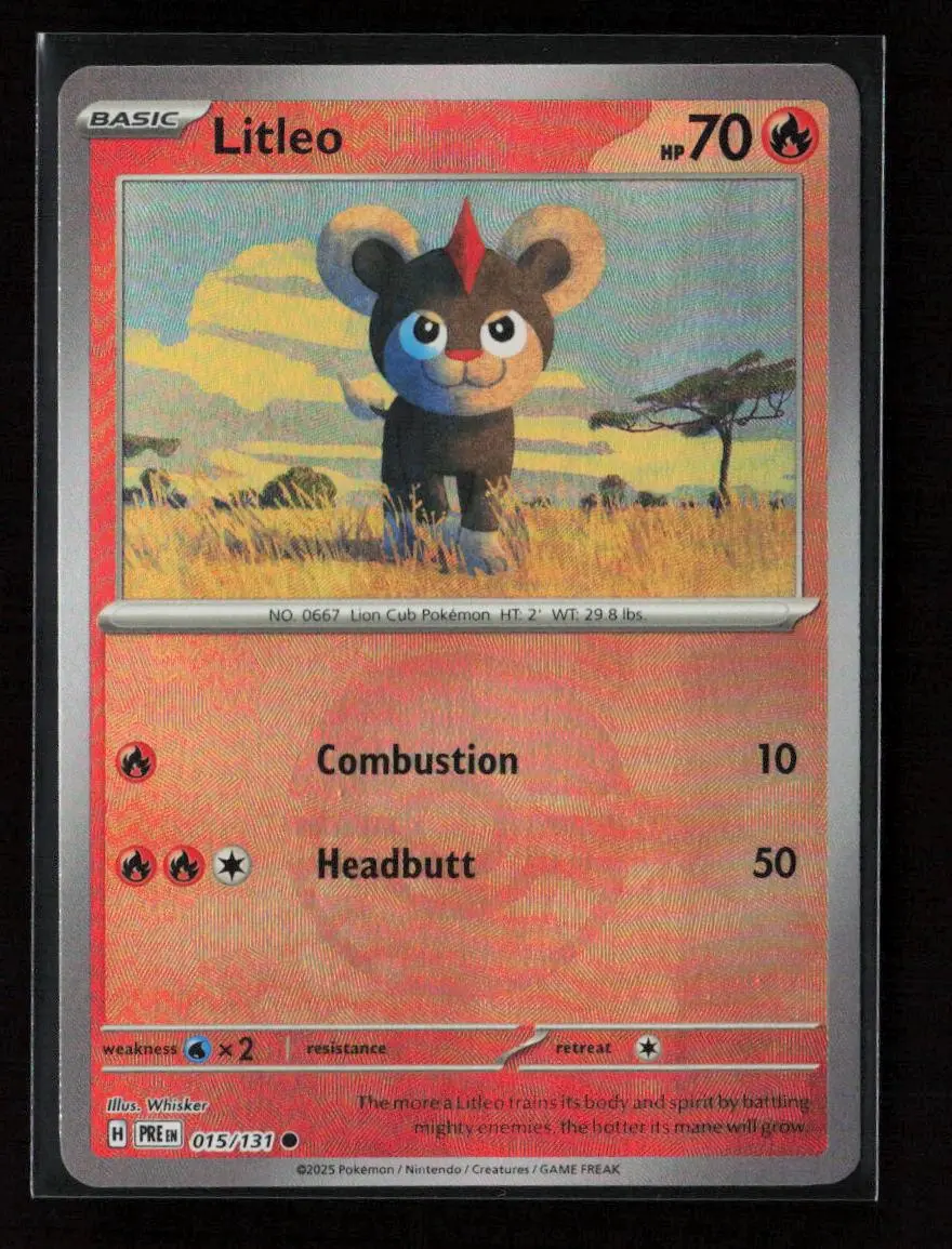 Litleo (Poke Ball Pattern) Common Sv: Prismatic Evolutions 015/131 Nm 1