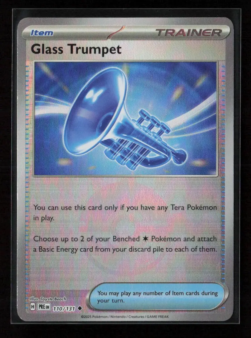 Glass Trumpet (Poke Ball Pattern) Uncommon Sv: Prismatic Evolutions 110/131 Nm 1